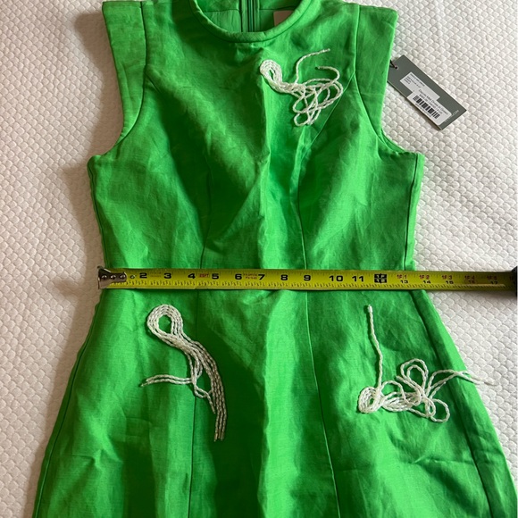 NWT Alemais Dazzie Midi Dress in Green Size 4 - Picture 7 of 8